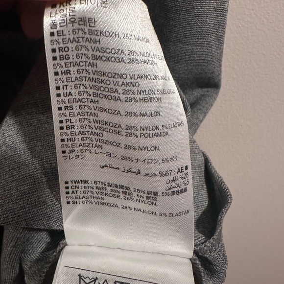 Banana Republic Gray Sleeveless Fitted & Flare Drop Waist Mini Dress Size 0 - Picture 13 of 15